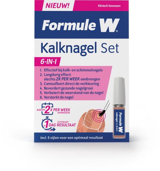 Formule W Kalknagel set 6-in-1