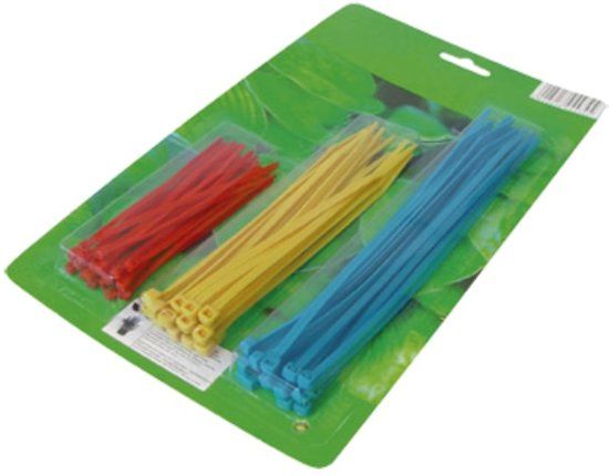 transmedia Gekleurde Tie-wraps 100mm/150mm/200mm (60 stuks)
