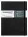 Clairefontaine 794431C Nomaddict (ex Age Bag) Genaaid Notitieboek Elastiek My.Essential Zwart - B5 19x25 cm - 192 Pagina's Genummerd STIPPEN - Ivoorkleurig Papier 90 g - Omslag Glanskarton Lederkorrel
