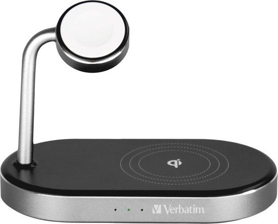 Verbatim WCS-02 3-in-1 Qi MFi Wireless Charger - Apple Watch & iPhone