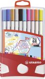 STABILO Pen 68 Brush - Premium Brush Viltstift - ColorParade - Set Met 20 Verschillende Kleuren