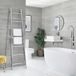 Hudson Reed Indus Handdoekradiator Ladder Design voor Badkamer - Chroom | 180cm - 50cm - 231 Watt