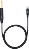 Shure WA306 audio kabel 6.35mm XLR (4-pin) Zwart