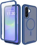Selected by GSMpunt.nl Hoesje met Ingebouwde Screenprotector Geschikt voor Samsung Galaxy A37 / A36 / A56 - Compatibel met MagSafe / Qi2 - Full Protect - Schokbestendige Beschermhoes - Case Matte Blauw