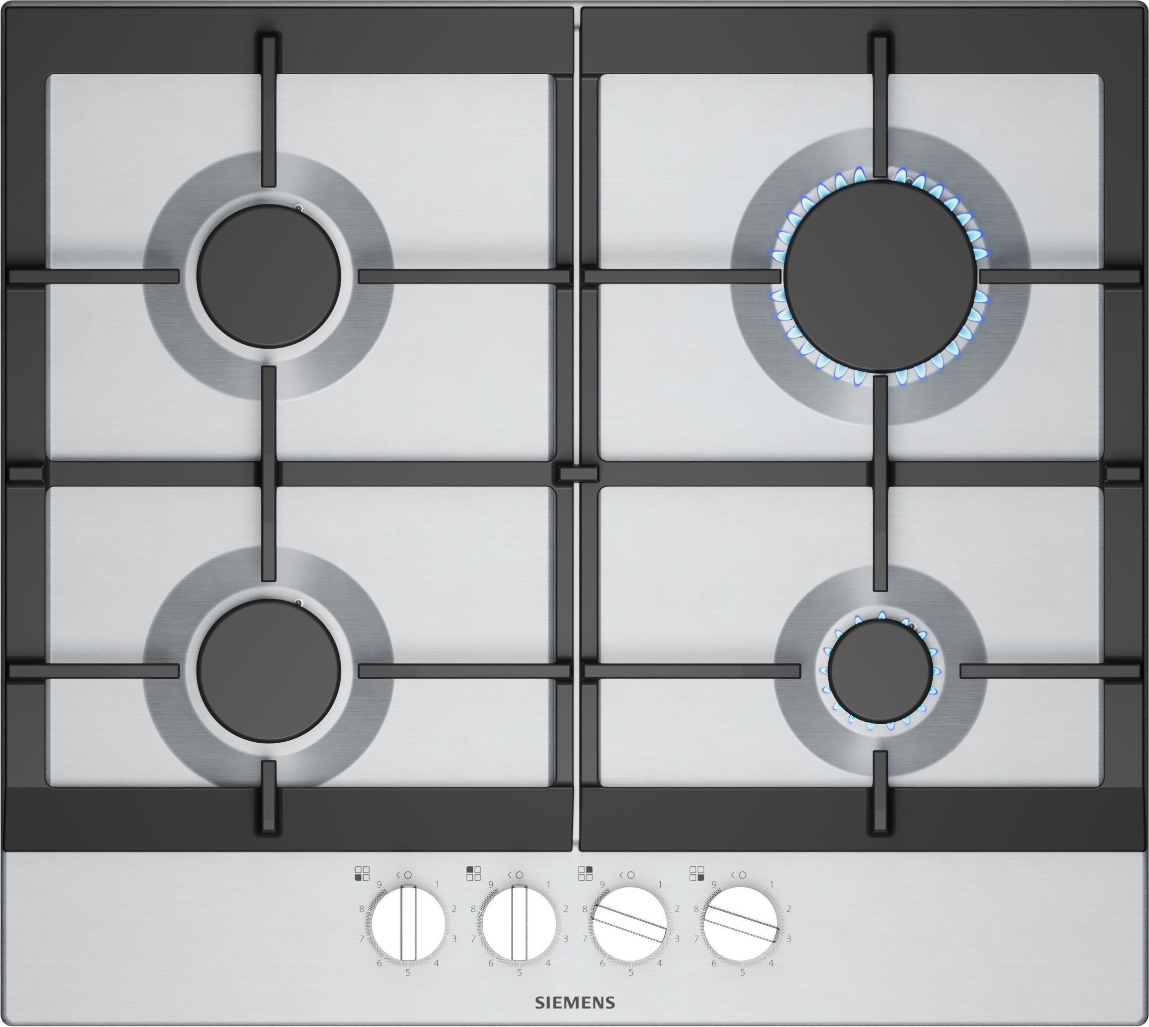 Siemens EC6A5PI90N iQ500 - Gaskookplaat - Inbouw - 60 cm - RVS
