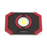 Nedis Werklamp | 10 W | Batterij Gevoed | 5 V DC | Oplaadbaar | Lichtduur: 10 u | 1000 lm | Lichtbereik: 30 m - LWORR10RD
