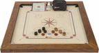 ubergames Grootmeester Carrom set - 16 kg - Rigide bois - Professionnel - Designed in UK - Magnifiquement fini - Qualité & Classe - ECO Made in India + Sac de transport