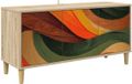 vidaXL Tv-meubel BONN 102 x 33 x 50 cm Sonoma Bewerkt hout