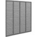 DESIGN IN WPC Louvered Fence 180x180 Cm Grey