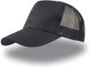 Atlantis Headwear Rapper Cotton Cap AT511 - Black/Black - One size