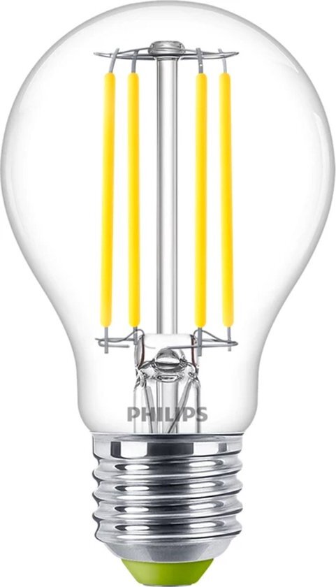 Philips filament LED lamp E27 2.3W 485lm 4000K helder niet dimbaar A60 Label A