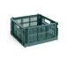 HAY Colour Crate M Carré 29,5x29,5 cm Vert foncé