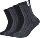 s.Oliver Unisex Hygge Rib Socks, 4-pack, Black