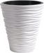Prosperplast Plantenpot/bloempot Sand Dunes - wit - D35 x H38 cm