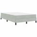 vidaXL Boxspringbed met matras, lichtgrijs, 120 x 190 cm, stof