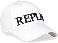 Replay Unisex Baseball Cap Optical White Polyester