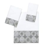 Avanti Linens - 3-delige handdoekenset, zachte en absorberende katoenen handdoeken (Galaxy Collection), wit