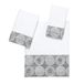 Avanti Linens - 3-delige handdoekenset, zachte en absorberende katoenen handdoeken (Galaxy Collection), wit