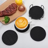 Unyqoos® sous-verres en silicone, noir