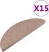 vidaXL Trapmatten zelfklevend 15 stuks beige