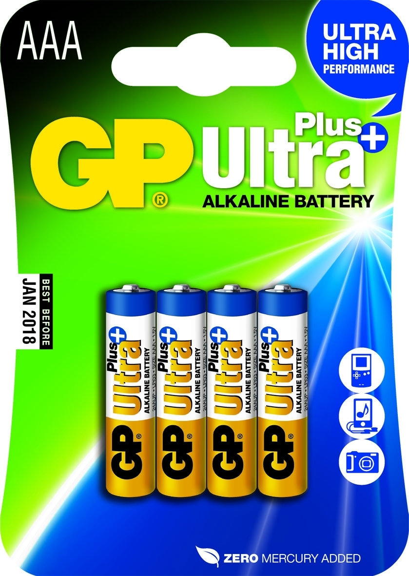 GP Batteries Ultra Plus Alkaline  AAA