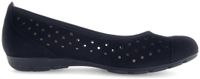 Gabor 64.169.17 - dames ballerina - Zwart - maat 37 (EU) 4 (UK)