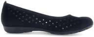 Gabor 64.169.17 - dames ballerina - Zwart - maat 37 (EU) 4 (UK)