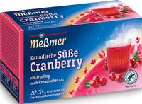 Messmer Canadese Zoete Cranberry Vruchtenthee - 10 x 20 theezakjes