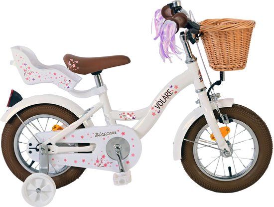 Volare Blossom Kinderfiets - Meisjes - 12 inch - Wit