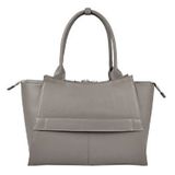 SOCHA Diamond Caddy Grey Leer Laptoptas voor dames 17,3 inch