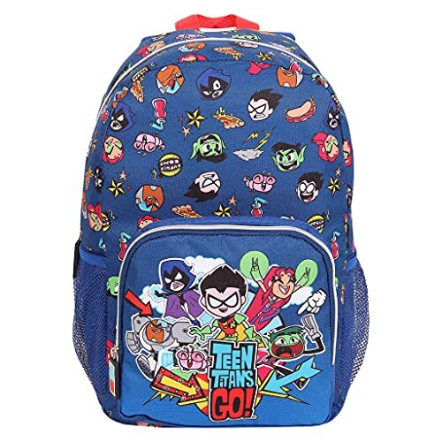 Popgear DC Teen Titans gehen Charaktere Jungen Rucksack mehrfarbig Eine Größe | Zurück zur Schule, Kinder Rucksack