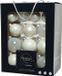 Decoris Kaemingk B.V. 52x stuks kerstballen wit van glas 5, 6 en 7 cm - mat/glans - Kerstversiering/boomversiering