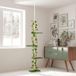 StarTech Kraboom Katzenbaum - In hoogte verstelbaar (202–242 cm) - 4 plateaus - Ruimtebesparend - Olijfgroen