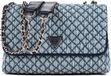GUESS schoudertas Giully II 2 Compartment Convertible Flap Denim blauw
