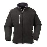 Portwest F401 Stad Fleece Contrast Zilverkleurige Rits Met Ritssluiting | Zwart, M