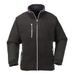 Portwest F401 Stad Fleece Contrast Zilverkleurige Rits Met Ritssluiting | Zwart, M