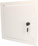 KOTARBAU® Inspectieklep, Inspectiedeur, Verzinkt Staal, 25x25 cm, Wit