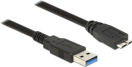 DeLOCK 85075 USB-kabel USB 3.2 Gen 1 (3.1 Gen 1) 3 m USB A Micro-USB B Zwart