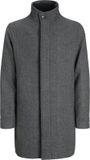 JACK&JONES JPRCCKEITH WOOL BLEND STANCOLLAR COAT SN Heren Lange jas Dark Grey Melange XL