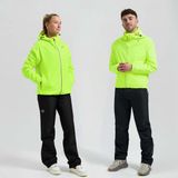 Rogelli Commuter Core Dames en Heren Regenpak - Waterdicht - Zwart/Fluor