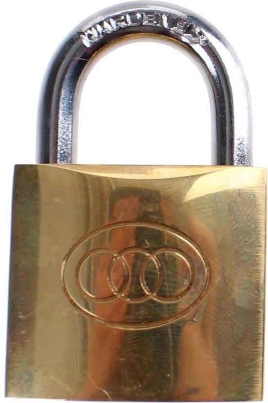 Tri-circle Hangslot 38mm Goud