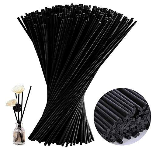 MNBHJK Reed Diffuser Sticks Parfum Diffuser Sticks Kamer Etherische Olie Geur Diffuser Sticks FöR Rumsdoftdiffusorspridare (Svart, 20 * 0,3 Cm,150 Stuks)