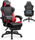 GTPLAYER - Gamingstoel Hoge Rugleuning - Met Voetsteun en Afneembare Hoes - Rood