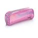 Favorit Pennenetui voor school, grote glanzende roze envelop, 22 cm x 9 cm x 6,5 cm, met zilveren ritssluiting