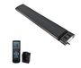 Chauffage infrarouge Wifi, noir. Chauffage avec 1800 - 2400 Watt