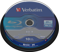 Verbatim BD-R SL 25GB 6 x 10 Pack Spindle