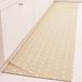 PETTI Artigiani Italiani - Vloerkleed voor keuken, loper voor keuken, antislip en wasbaar, 52 x 340 cm, motief harten, beige, 100% Made in Italy