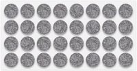 CYCLINGCOLORS 32x Patins en feutre pour chaises ronds auto-adhésifs 25mm gris