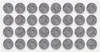 CYCLINGCOLORS 32x Patins en feutre pour chaises ronds auto-adhésifs 25mm gris