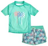 Playshoes Kinderbadset met UV-bescherming, Palmbomen, Mint